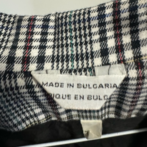 Oversized Plaid Single Button Long Vintage Blazer - Picture 2 of 5